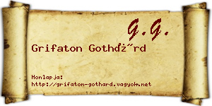Grifaton Gothárd névjegykártya